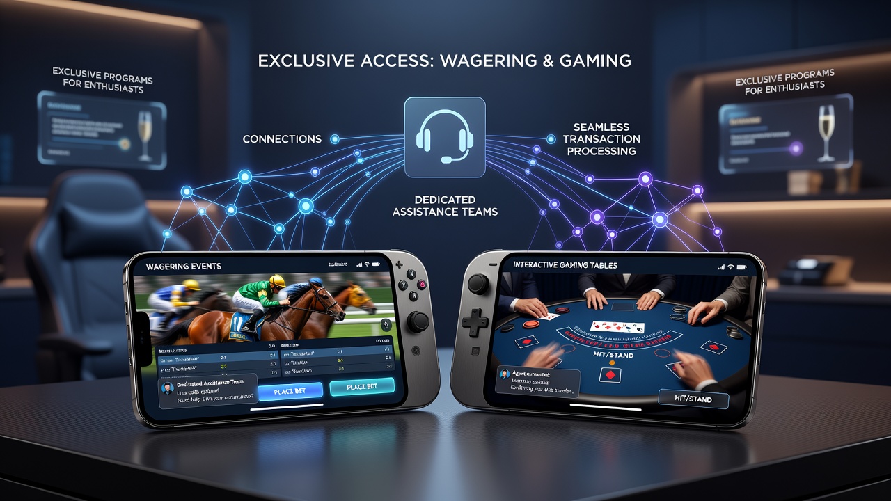 Spezialisierte Assistenzteams unterstützen Nutzer bei Transaktionen in mobilen Wett- und Casino-Programmen