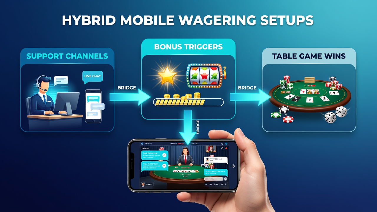 Visualisierung von Support-Interaktionen bei Bonus-Aktivierung für mobile Tischspiele